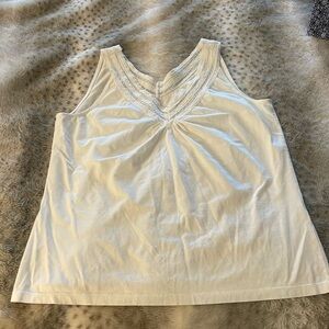Talbots white tank top